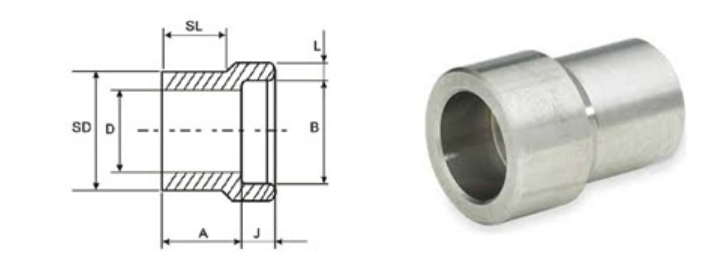 Inserto Reductor  Dimensiones